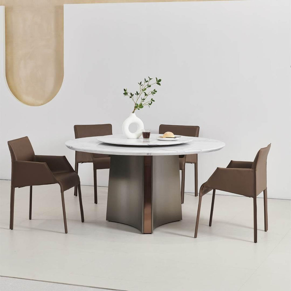 Julian Sintered Stone Round Dining Table - Maxi Home Furnishing