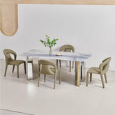 Olivia Sintered Stone Dining Table - Maxi Home Furnishing