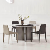 Ava Sintered Stone Round Dining Table - Maxi Home Furnishing