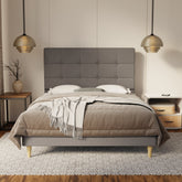 Theron Fabric Bed Frame (Water Repellent & Pet friendly) By Somnuz