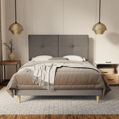 Rylan Fabric Bed Frame (Water Repellent & Pet friendly) By Somnuz