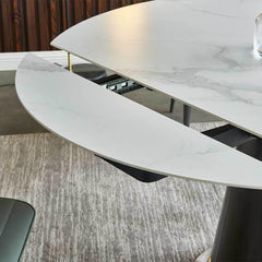 Cerulli Sintered Stone Extendable Dining Table - Maxi Home Furnishing