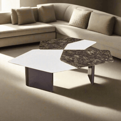 Stella Cultured Marble Nesting Coffee Table - Maxi Home Furnishing