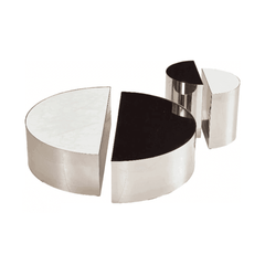 Vesta Cultured Marble Nesting Coffee Table - Maxi Home Furnishing