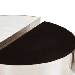 Vesta Cultured Marble Nesting Coffee Table - Maxi Home Furnishing