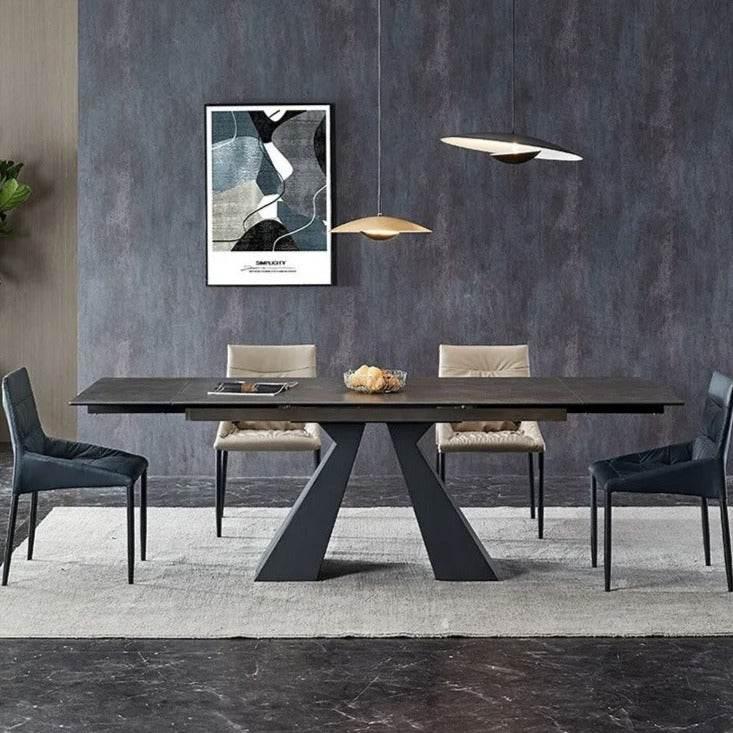 Landi Sintered Stone Extendable Dining Table - Maxi Home Furnishing