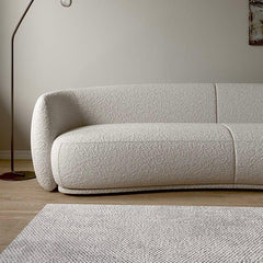 Crandelle Boucle Fabric Sectional Sofa