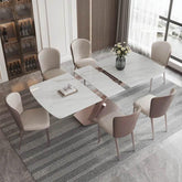 Lentini Sintered Stone Extendable Dining Table - Maxi Home Furnishing