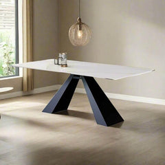 Biviano Sintered Stone Dining Table - Maxi Home Furnishing
