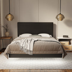 Kira Genuine Leather Floating Bed Frame (With LED) By Esteller