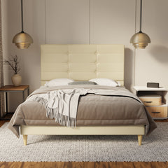 Kaelen Genuine Leather Bed Frame By Esteller