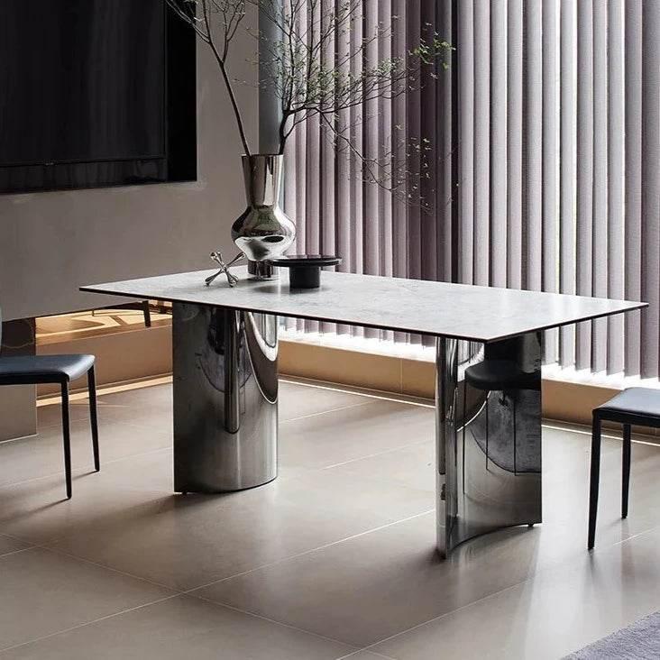 Carabello Sintered Stone Dining Table - Maxi Home Furnishing