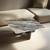 Felicia Cultured Marble Coffee Table (Square) - Maxi Home Furnishing