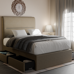 Jenner Fabric Drawer Bed Frame