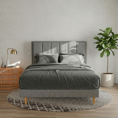 Snova Fabric Bed Frame + Somnuz® Memory Foam Mattress (Single & Super Single only)