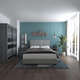 Cora Bedroom Set (Bed Frame + Side Table + Dressing Table + Wardrobe)