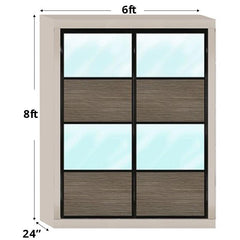 6ftx8ft Designer Wardrobe D4(NC-S2) - Maxi Home Furnishing