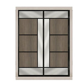 6ftx8ft Designer Wardrobe D5(NC-Q2) - Maxi Home Furnishing