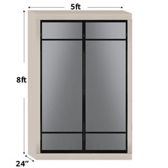 5ftx8ft Designer Wardrobe D1(MG) - Maxi Home Furnishing