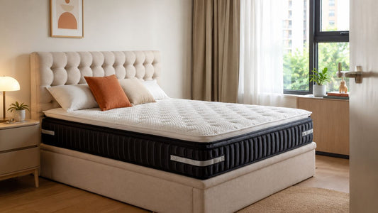 New mattress in a warm modern Singapore bedroom with soft natural light