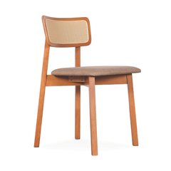 Lily Rattan Wooden Dining Chair