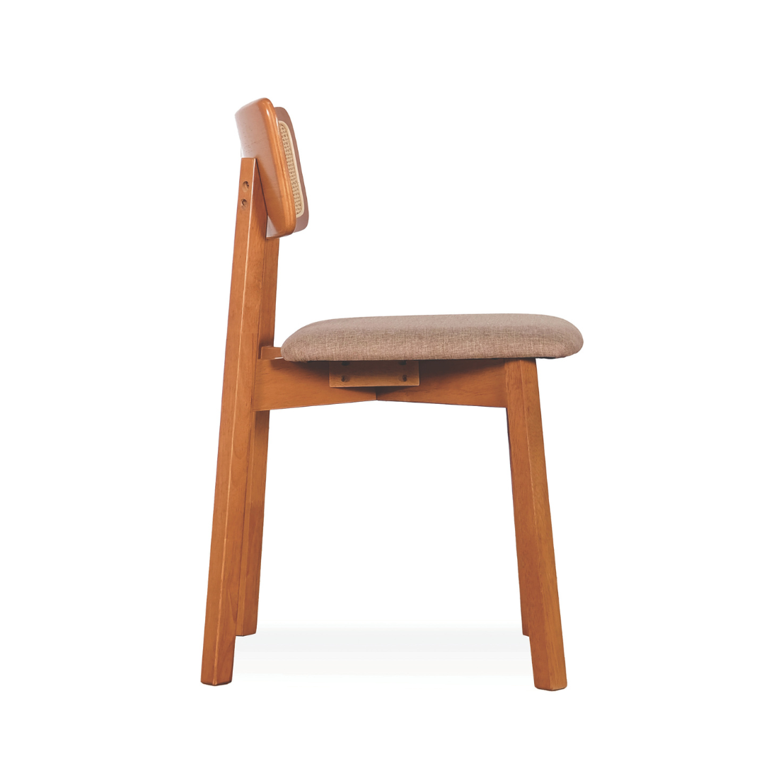 Lily Rattan Wooden Dining Chair