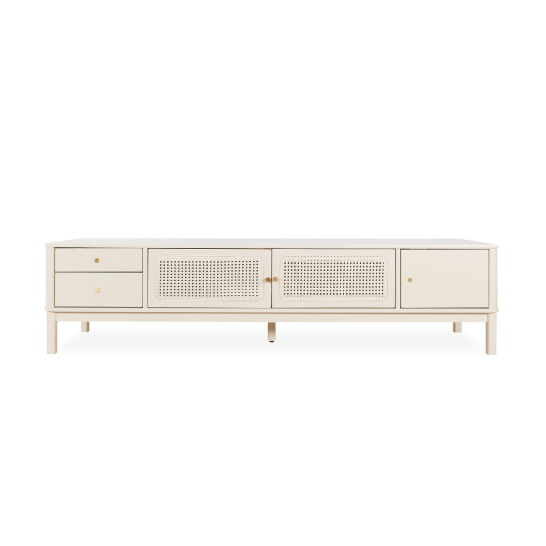 Ivory Wooden TV Console