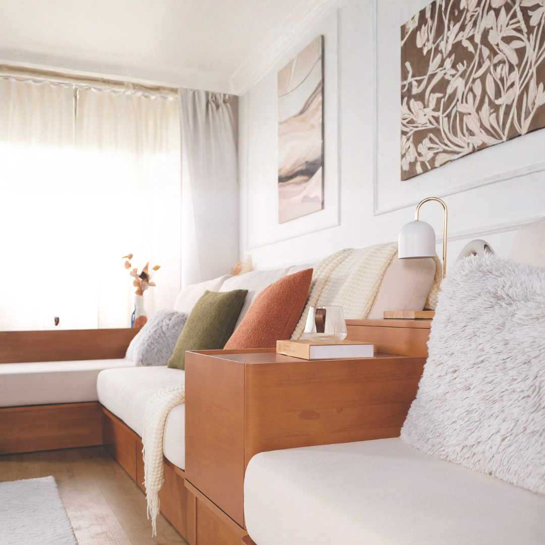 Timmy Wooden Storage Sofa