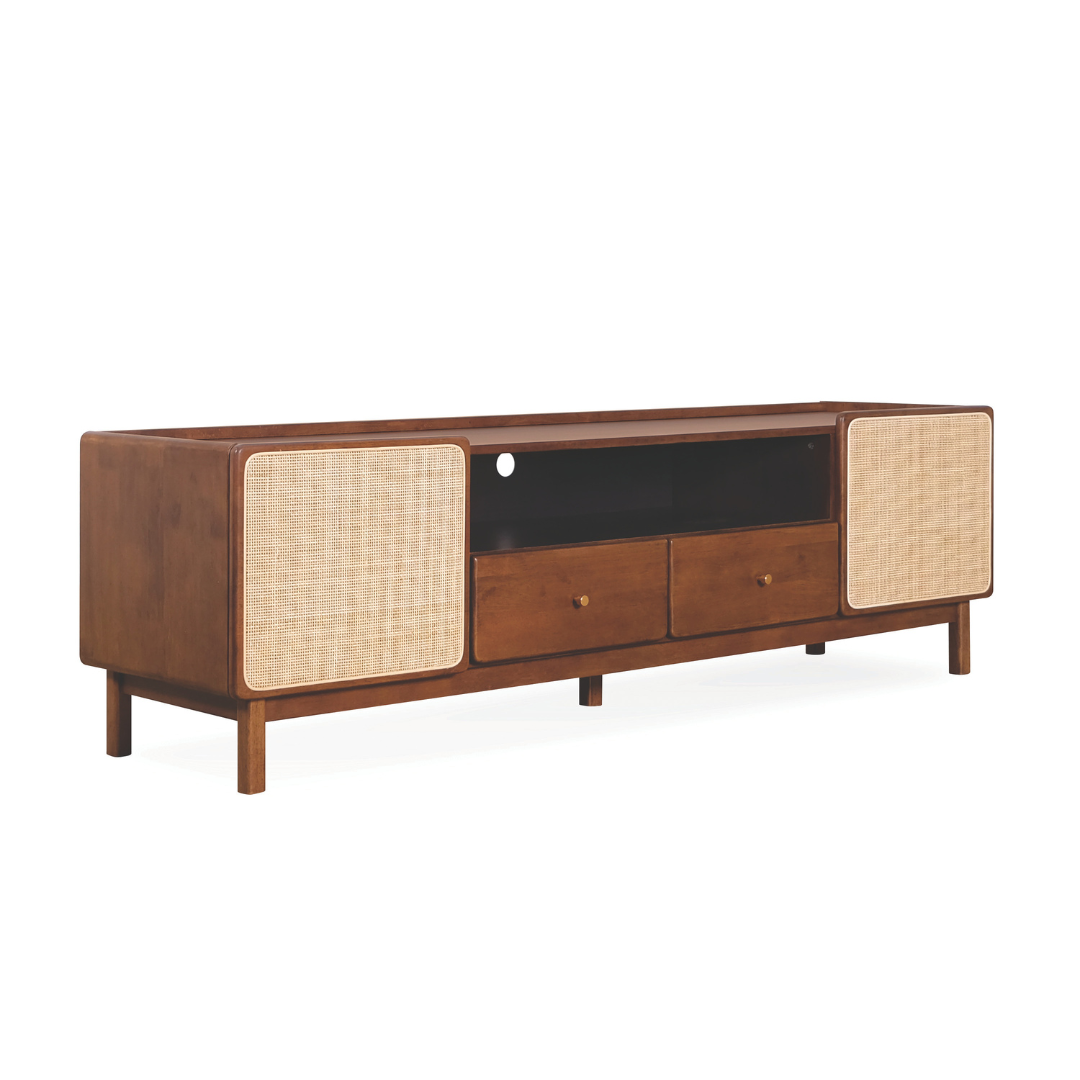Kino Wooden TV Console (Rattan)