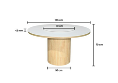 Rosa Dining Table by Wood Haven