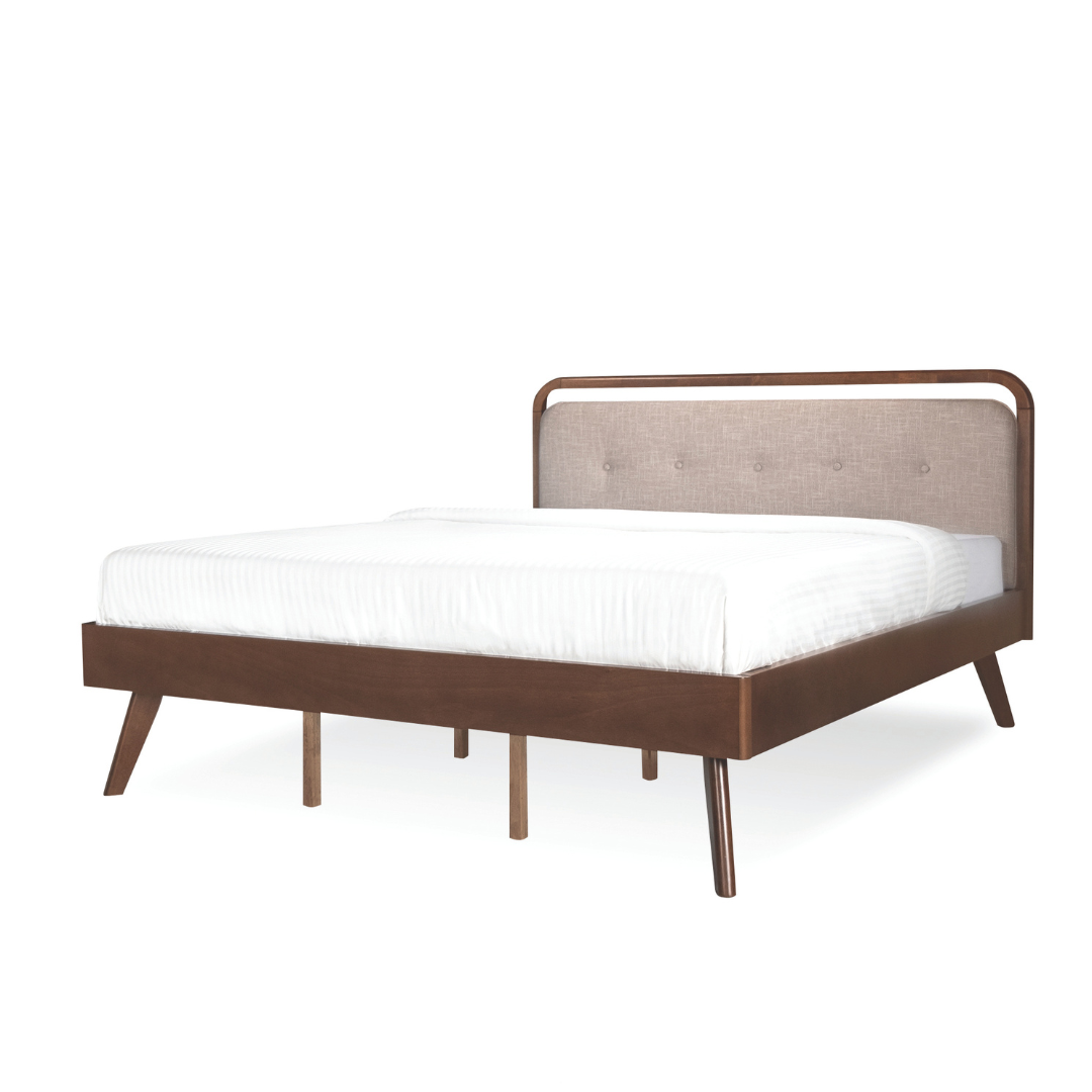 Divani Walnut Wooden Bed