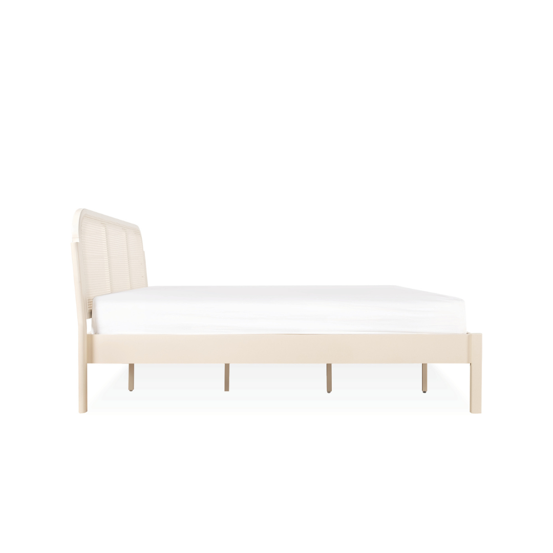 Ivory Wooden Bed