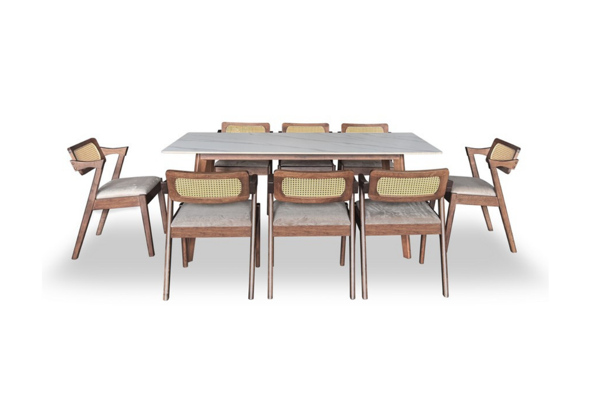 Ardenwood Dining Set (1 Table + 8 Chair) by Wood Haven