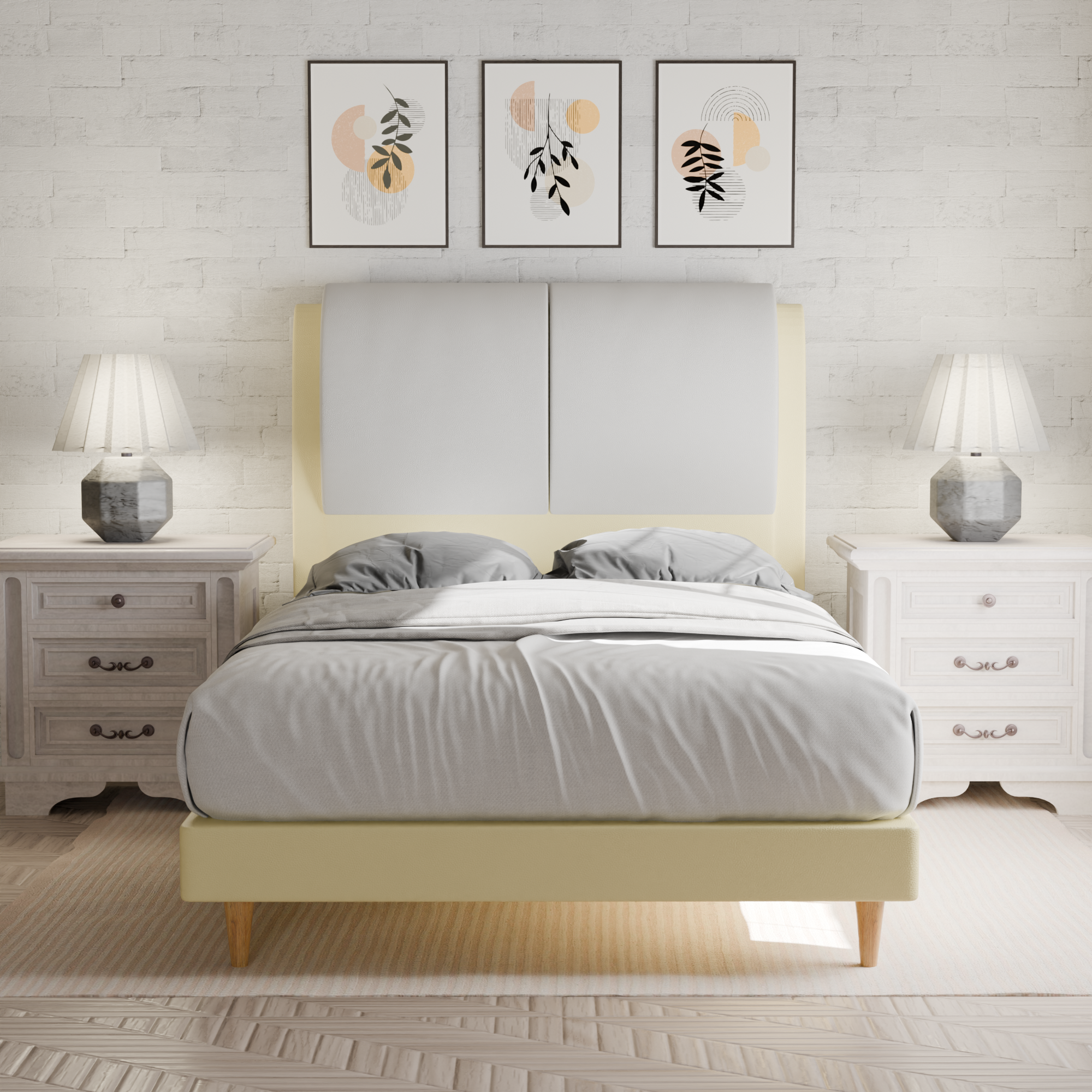 Xanie Faux Leather Bed Frame