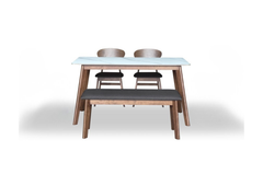 Ardun Dining Set (1 Table + 4 Chair) by Wood Haven
