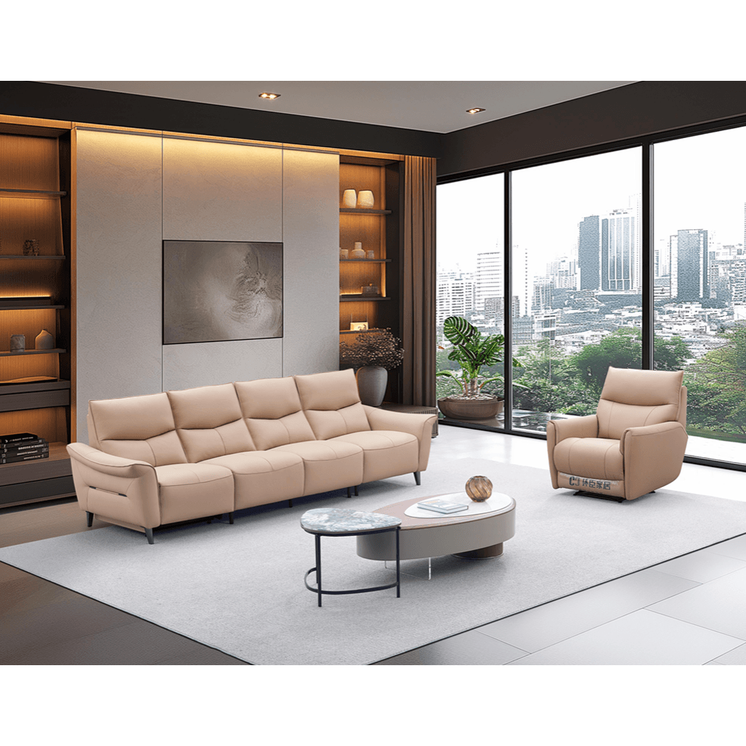 Avena Genuine Leather Sofa - Maxi Home Furnishing