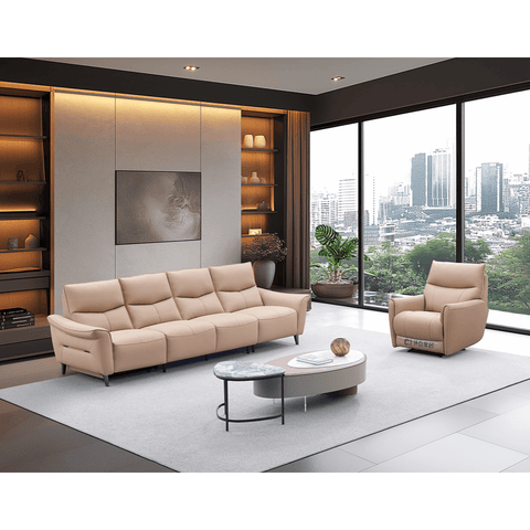 Avena Genuine Leather Sofa - Maxi Home Furnishing
