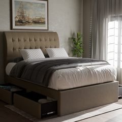 Orlando Fabric Drawer Bed Frame