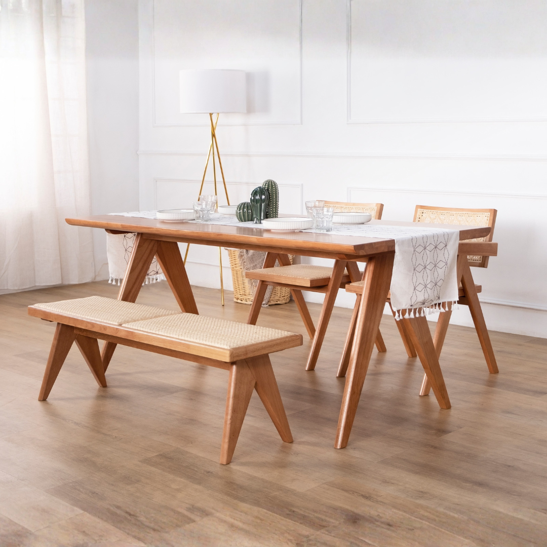 Velentina Wooden Dining Bench