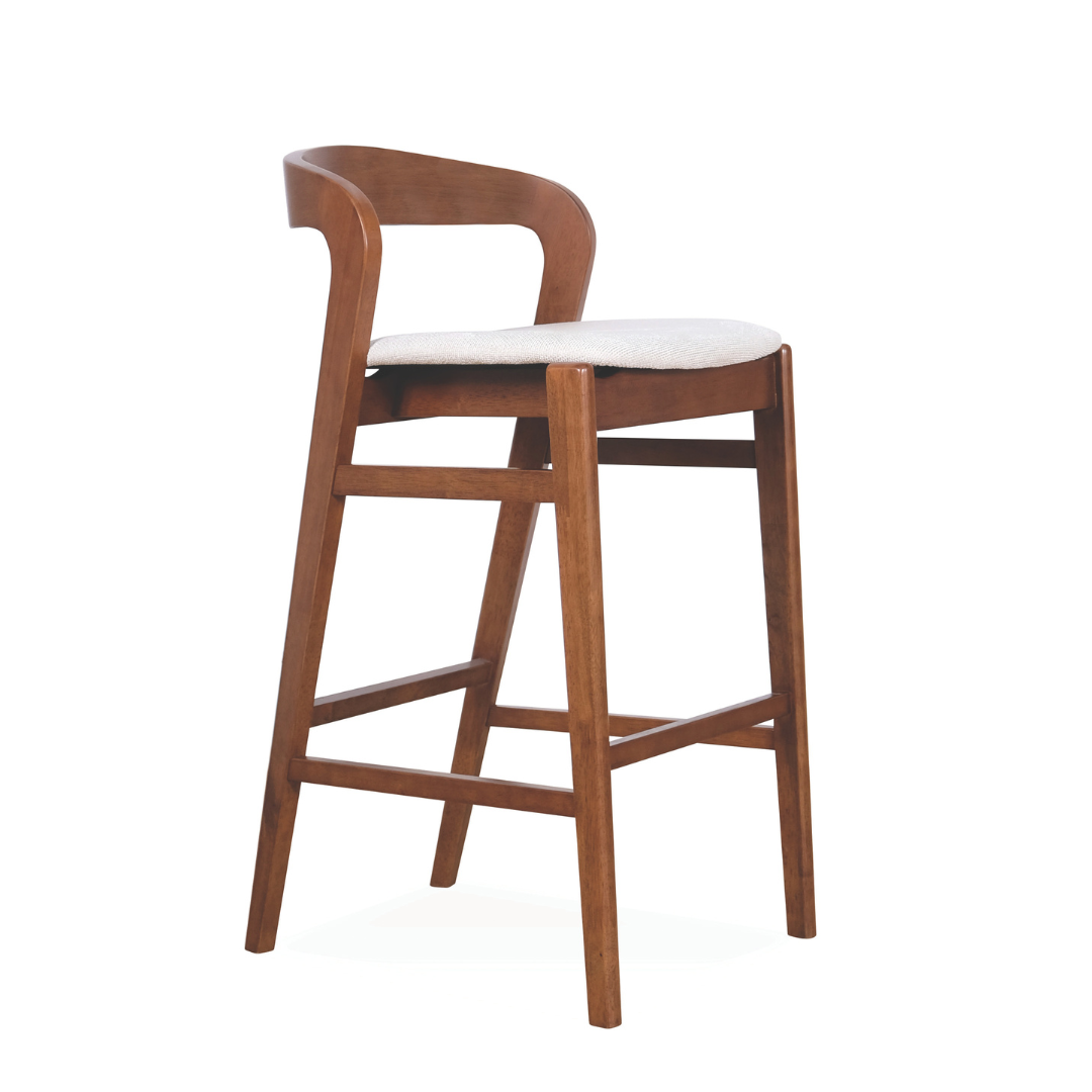 Ruby Wooden Bar Stool