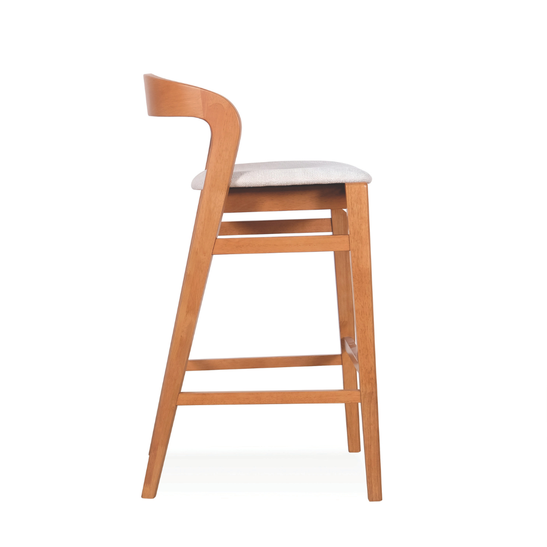 Ruby Wooden Bar Stool