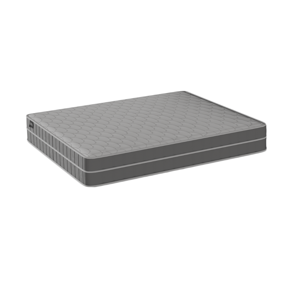 Manovel Fabric Divan Bed Frame (Water Repellent) + Somnuz® Durafirm 10" Spring Mattress with Eurotop