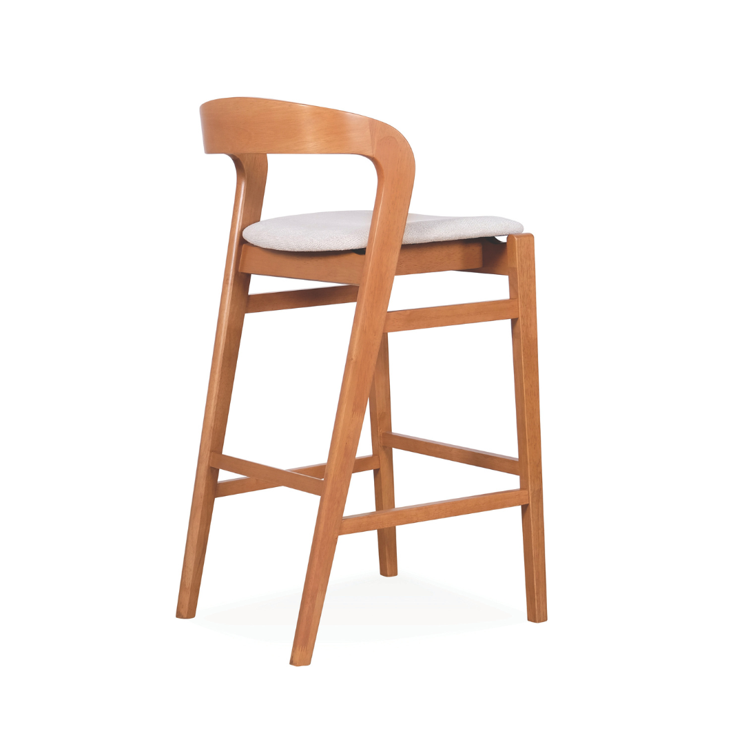 Ruby Wooden Bar Stool