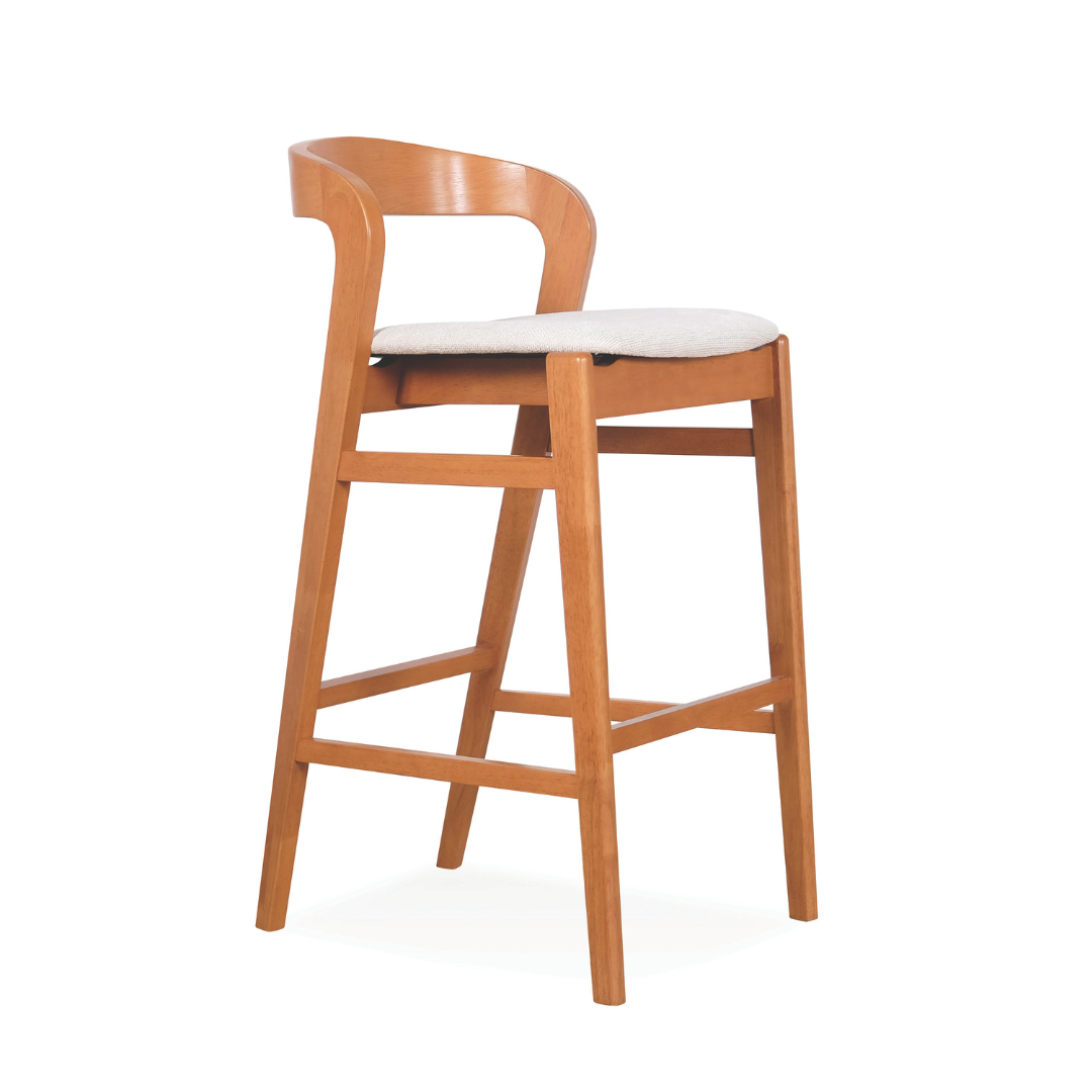 Ruby Wooden Bar Stool