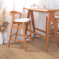 Ruby Wooden Bar Stool