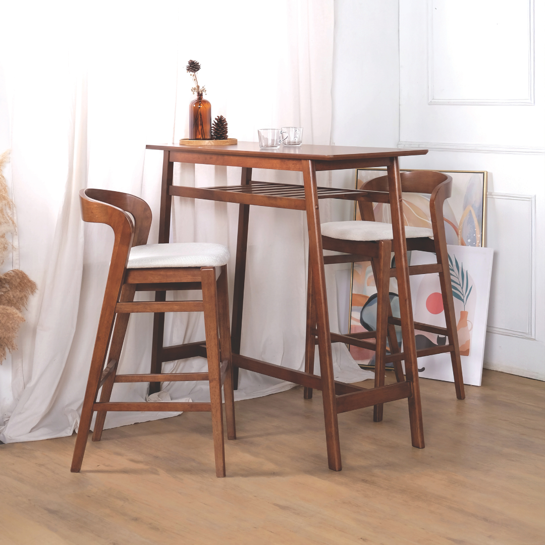 Ruby Wooden Bar Stool