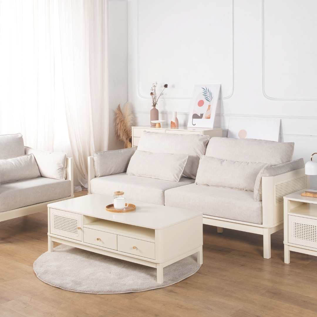 Ivory Wooden Coffee Table