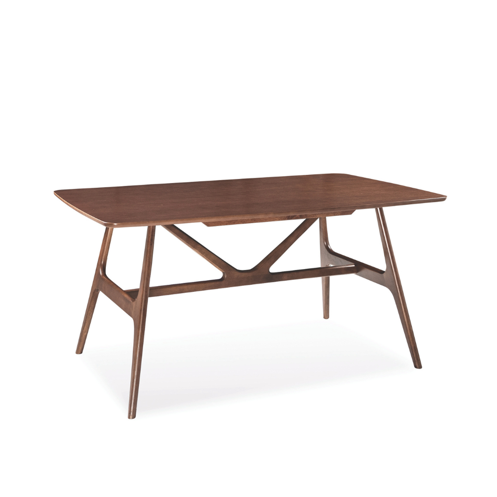 Emily 1.5m Wooden Dining Table | Mid-Century Solid Wood – Maxi Home