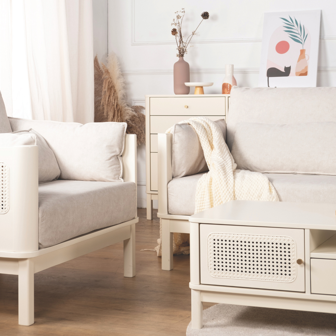 Ivory Wooden Coffee Table