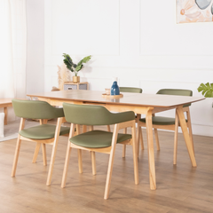 Ivy Beech Extendable Wooden Dining Table (160-190cm)